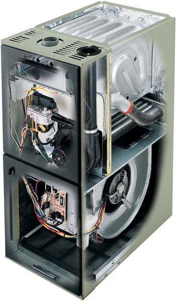 Moxie Mechanical | American Standard Freedom 95 Furnace cutaway